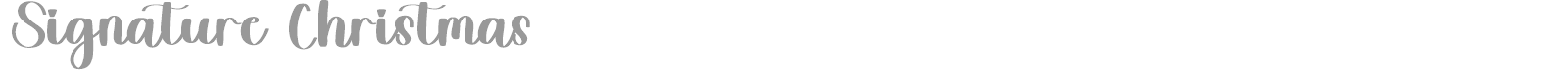 Signature Christmas font preview